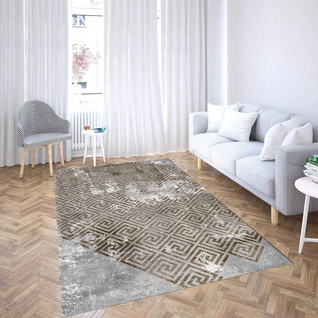 Conceptum Hypnose tepih CG_51, pravougaoni, 160 x 230 cm, sivo-braon