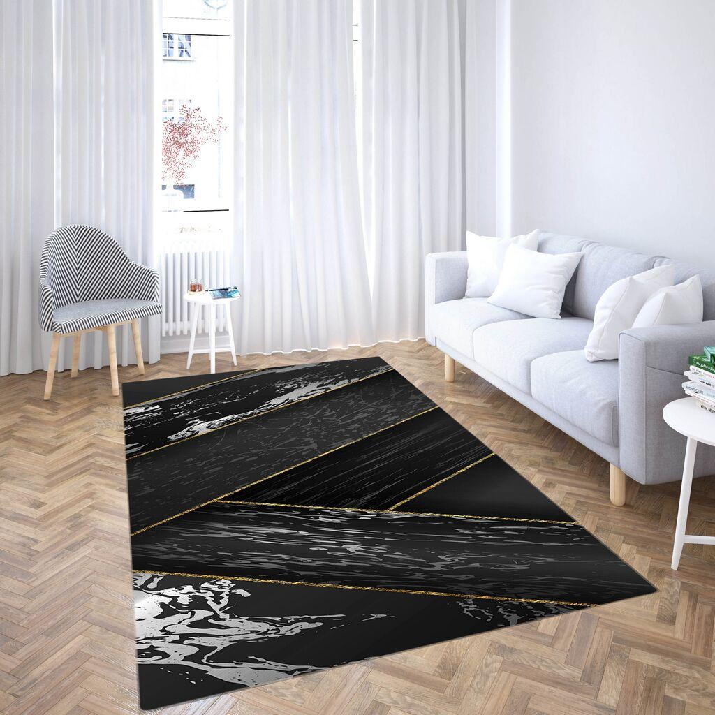 Conceptum Hypnose tepih Cg38, pravougaoni, 120 x 180 cm, crni