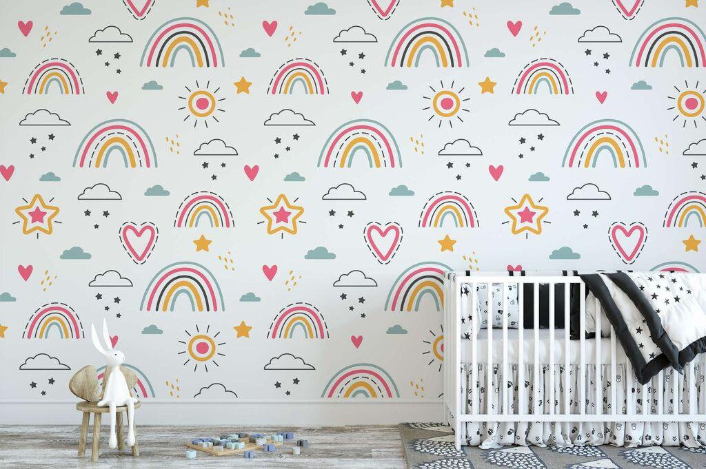 Wallity Tapeta za zid MDK-00126, 100x100 cm, Šarena