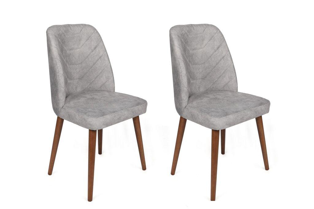 Hanah Home set stolica Dallas-554 V2, 62x75x51,5 cm, 2 dijela, siva
