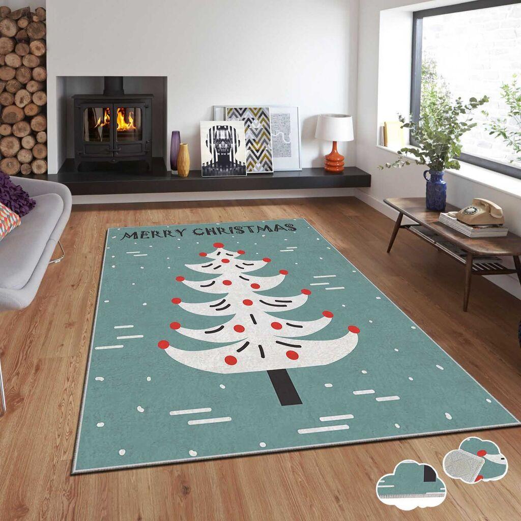 Conceptum Hypnose Tepih sa novogodišnjim motivima Asr-Crpt-90, Pravougaoni, 140 x 220 cm, Šareni