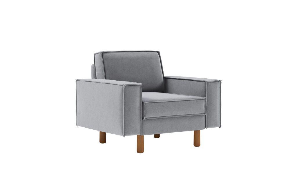 Atelier del Sofa Fotelja Sparrow 1, Svijetlosiva