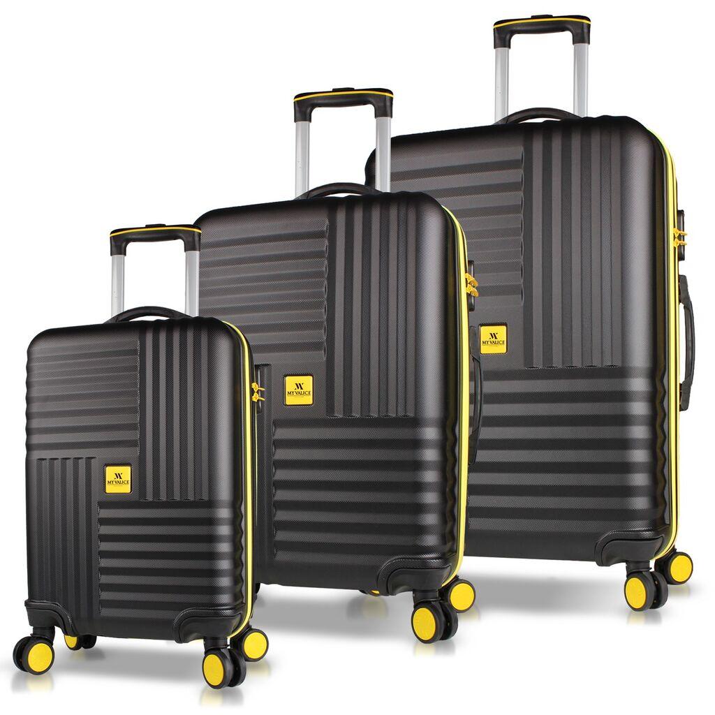 MyValice set kofera 8081, 3 dijela, crni