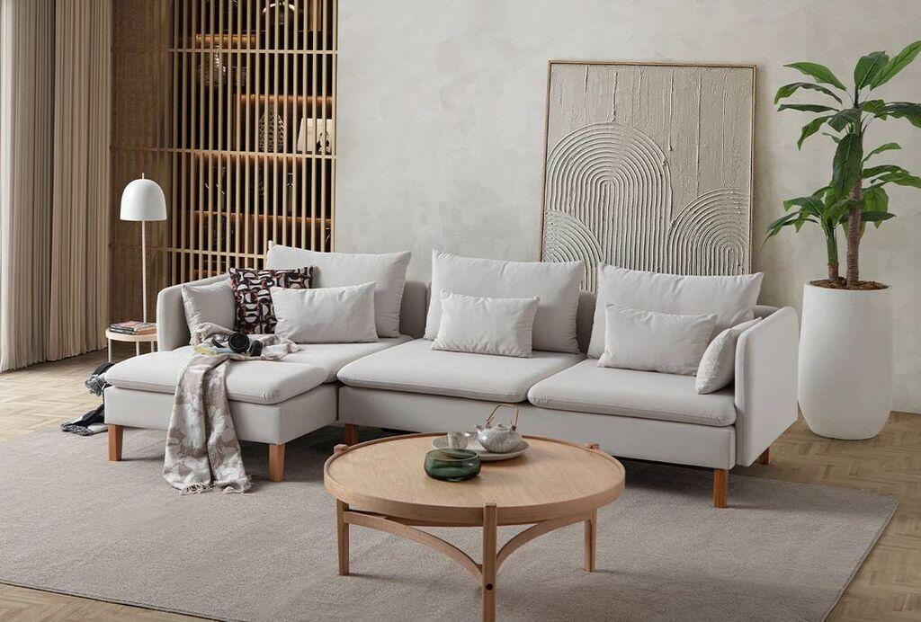 Atelier del Sofa Ugaona garnitura Flexy Relax, 285 x 150 cm, Krem