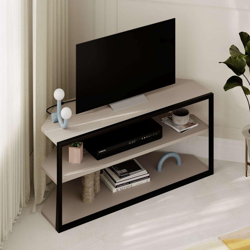Hanah Home TV komoda Echo, 98x45x37cm, krem
