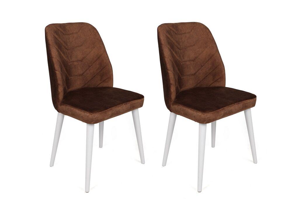 Hanah Home set stolica Dallas-586 V2, 62x75x51,5 cm, 2 dijela, Smeđa