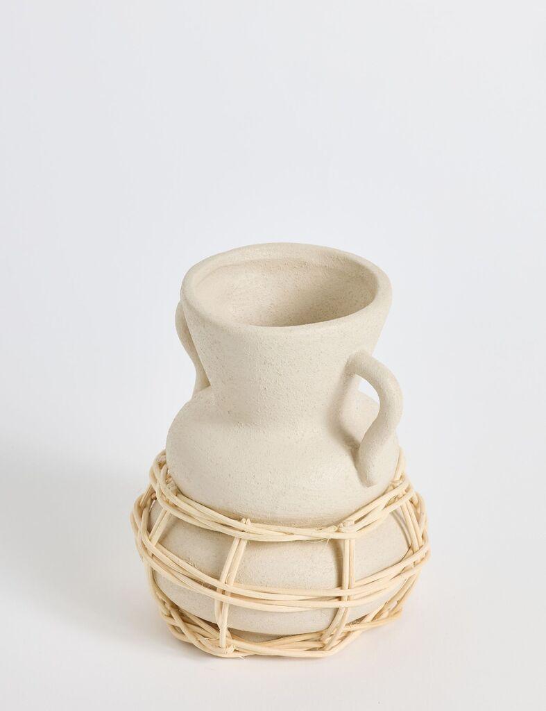 Aberto Design Vaza/Saksija Terakota, 12x16x12 cm, Krem