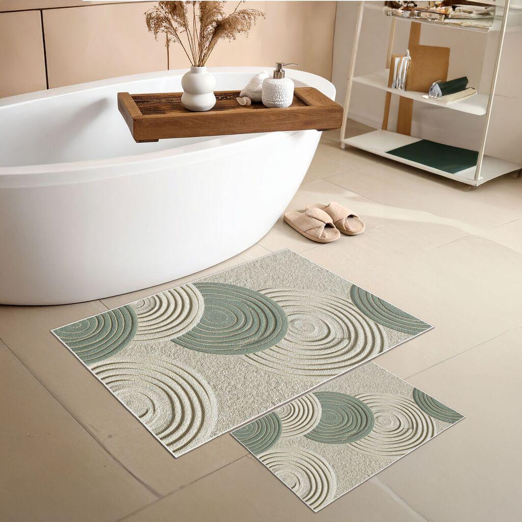 L'essentiel Maison Set kupaonskih tepiha Asr41, 2 dijela, zelena