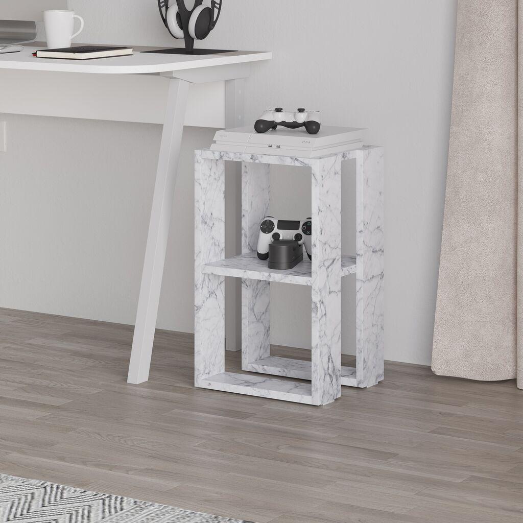 Hanah Home Lonie noćni ormarić, 30x55x30 cm, svijetlosiva