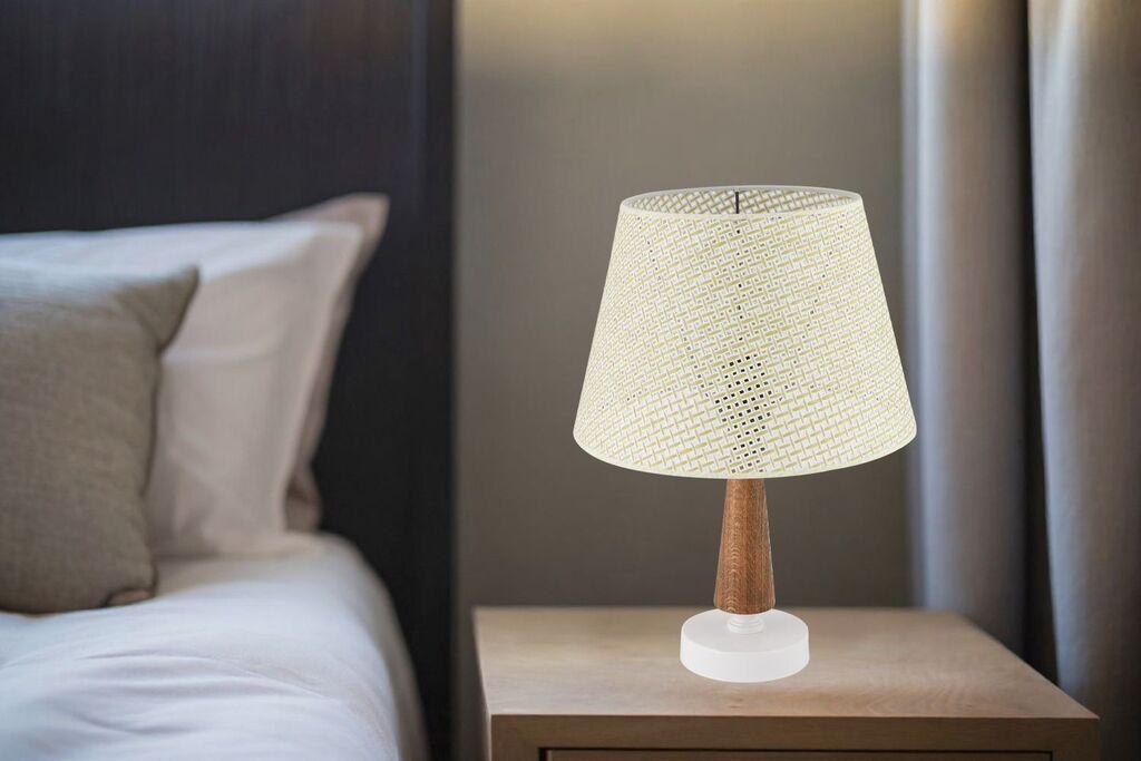 Opviq Stona lampa 302 Hazeran, 60 W, 43 cm, Bijela