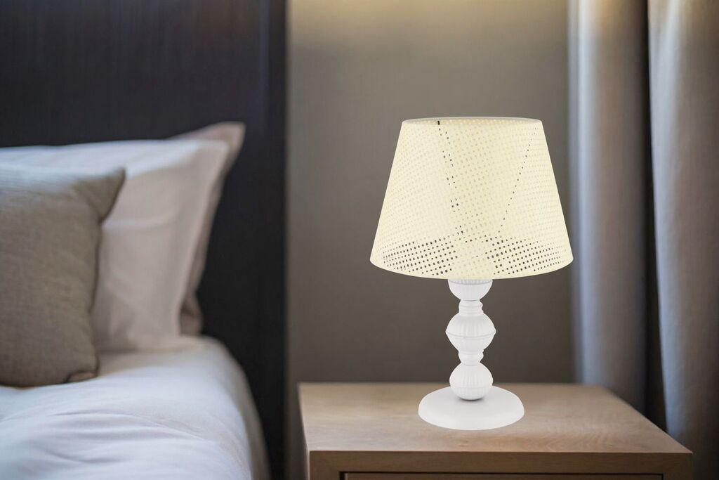 Opviq Stona lampa 300 Hazeran, 60 W, 45 cm, Krem