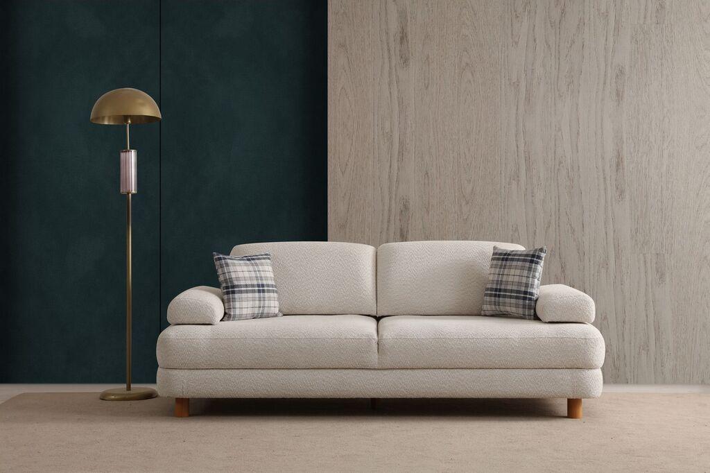 Atelier del Sofa Lijepa sofa na razvlačenje, 225x75x100cm, Bijela