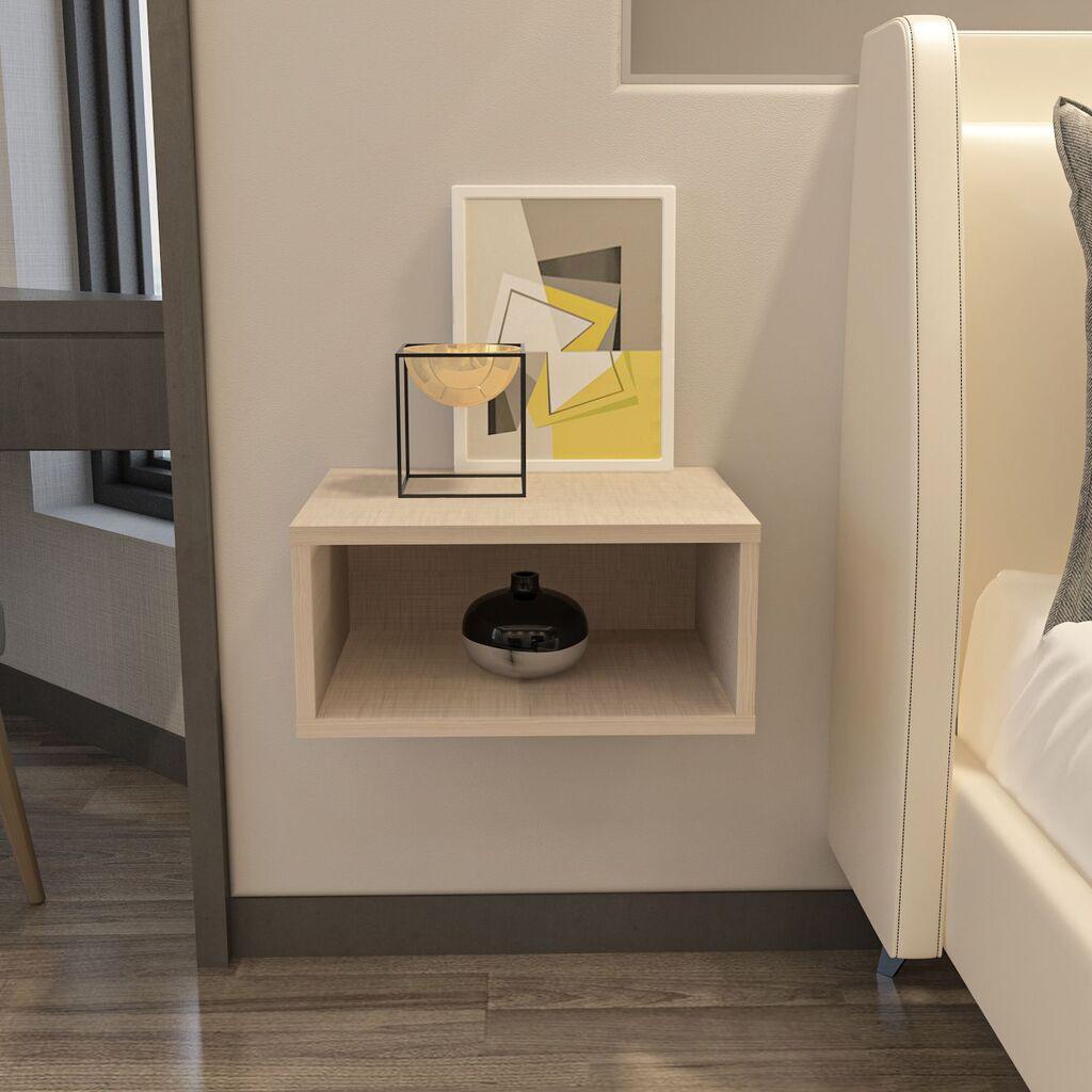 Hanah Home Noćni ormarić Dora, 45x21.1x35 cm, Bež