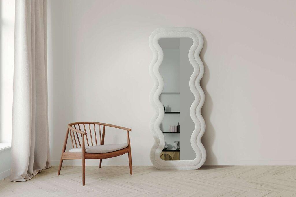 Hanah Home Podno ogledalo Mundo, 65 cm x 170 cm, Krem