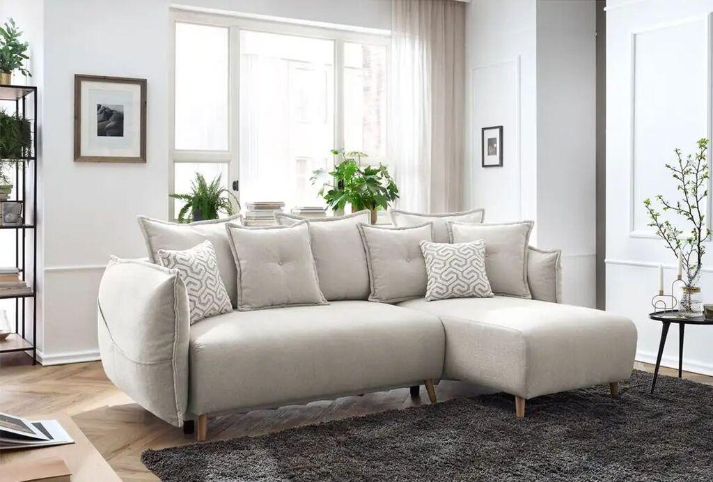 Atelier del Sofa Kutna sofa na razvlačenje Puffy, 255 x 165 cm, Krem