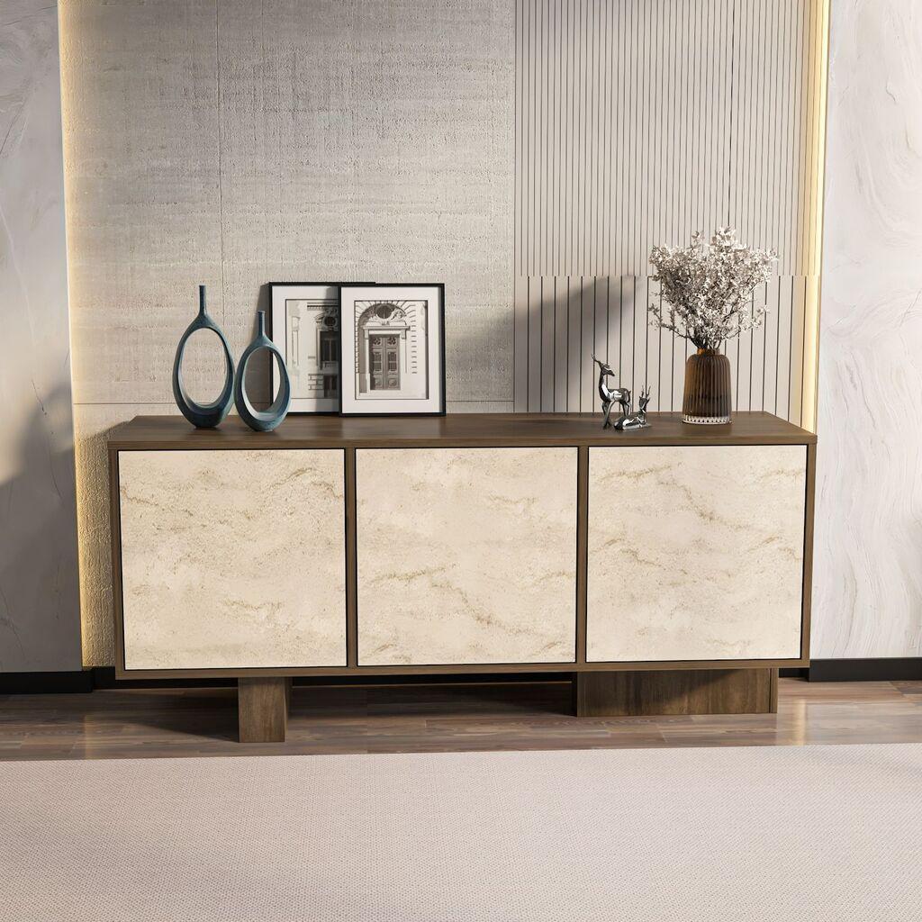 Hanah Home Komoda Monaco, 51,5x45x150 cm, Krem