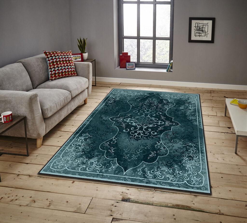 Conceptum Hypnose tepih Asr Crpt-67, pravougaoni, 100 x 140 cm, tamnozelen
