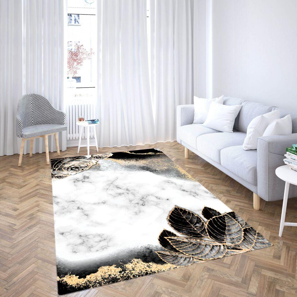 Conceptum Hypnose tepih CG_223, pravougaoni, 100 x 140 cm, crno-bijeli