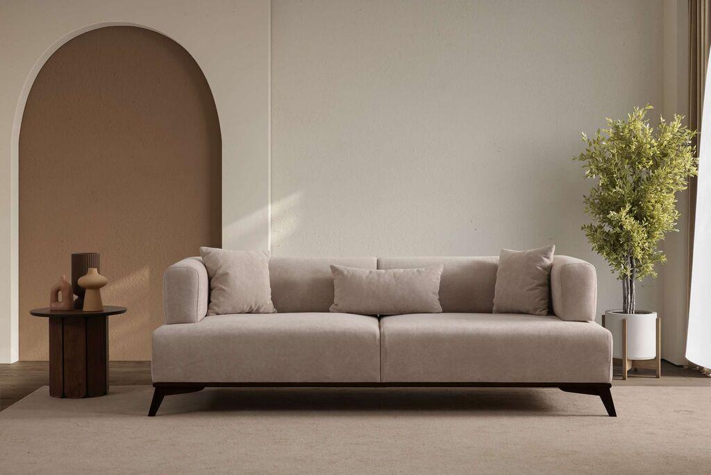 Atelier del Sofa Trosed Hera, 220x100x75cm, Krem-crna