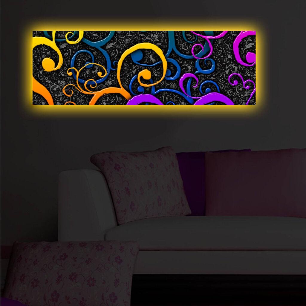 Zidna slika sa LED osvetljenjem 3090DACT-44, 30x90 cm
