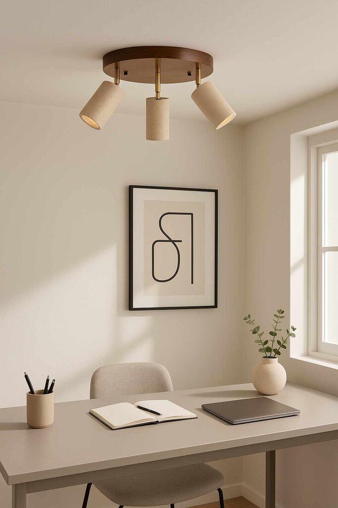Opviq Luster Nur C, IP20, 3 x GU10 Max, 10W, Smeđa
