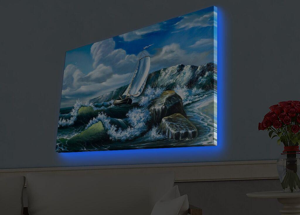 Zidna slika sa LED osvetljenjem 4570HDACT-054, 45x70 cm