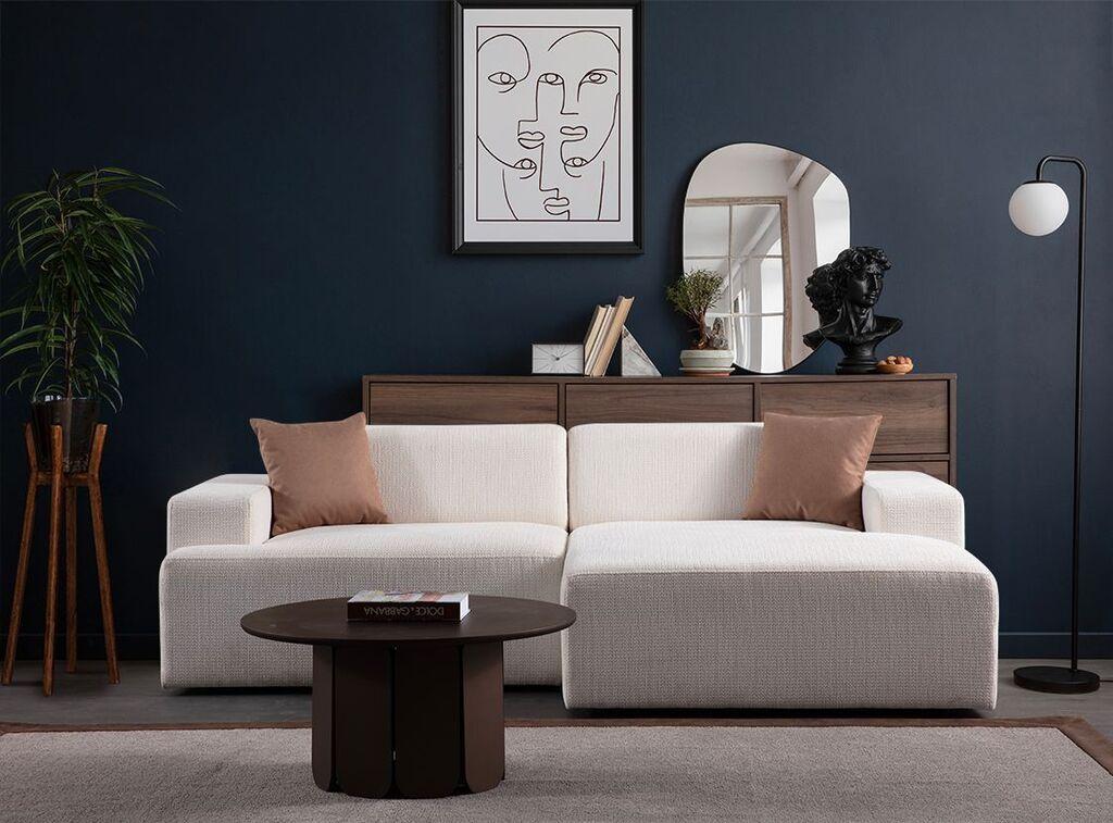 Atelier del Sofa Kutni namještaj Melva, 240x145x100 cm, Bijela