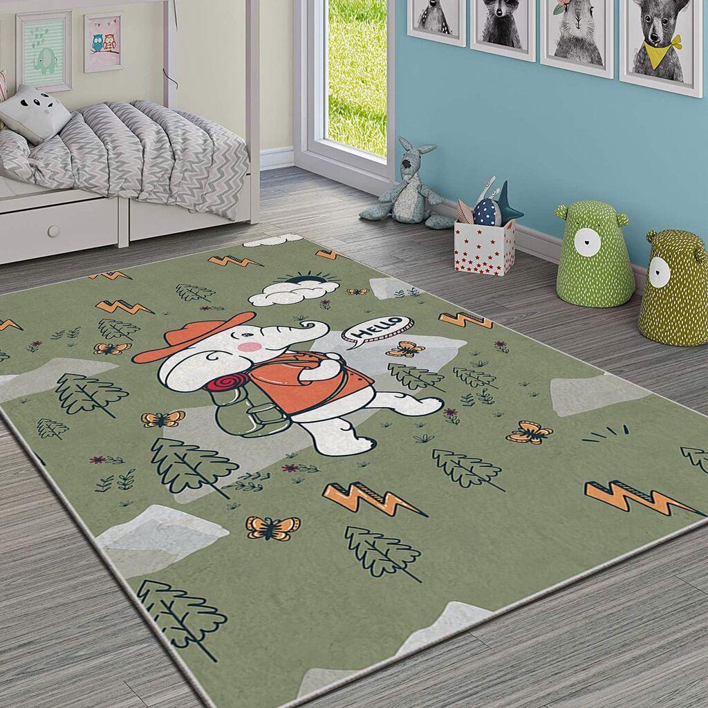 Conceptum Hypnose tepih Hmi Kdc-61, pravougaoni, 100 x 140 cm, maslinasto