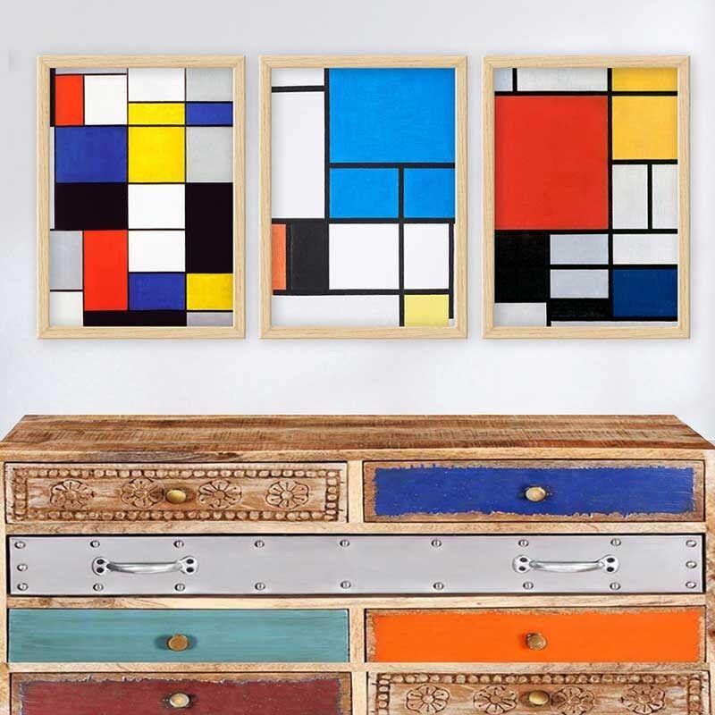 Wallity Set uramljenih slika 3NTC_UN3219929, 3 dijela