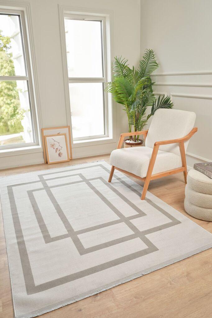 Conceptum Hypnose tepih Moderno 3338, pravokutni, 80 x 150 cm, sivo-bež