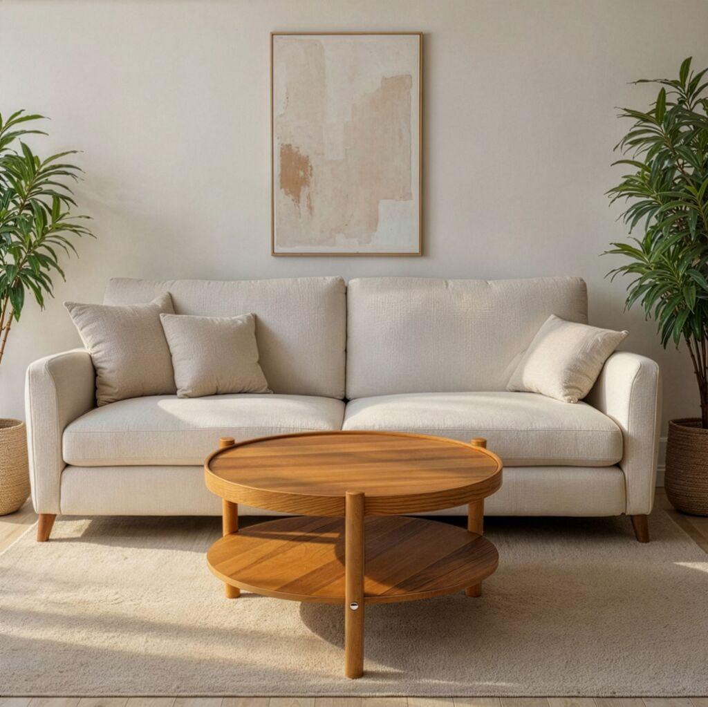 Hanah Home Club sto Monza, 80x48 cm, Smeđa