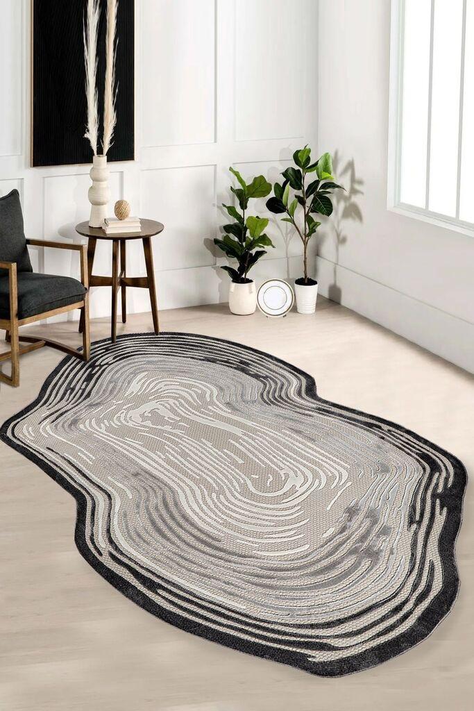 Conceptum Hypnose tepih Amorf-Ar007, Ovalan, 120 x 180 cm, krem
