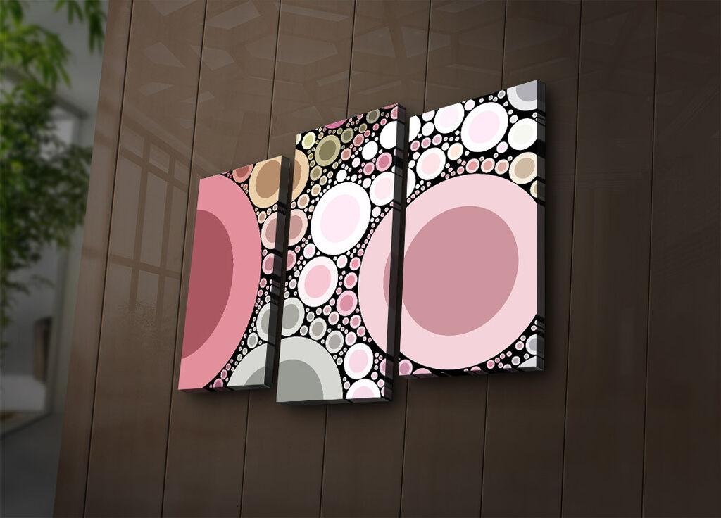 Wallity Set slika sa LED rasvjetom 3PATIACT-14, 3 dijela