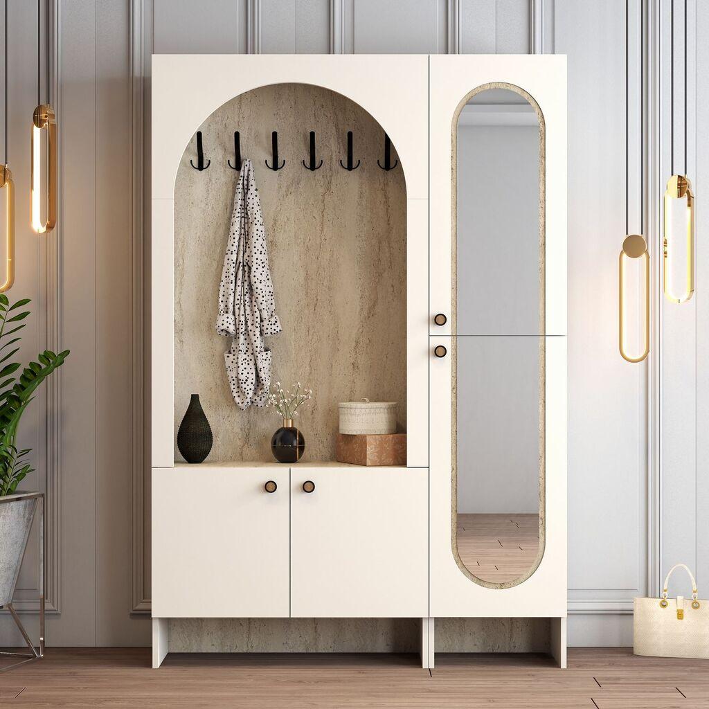 Hanah Home Čiviluk Palermo Km, 135x 200,6x 37 cm, Krem