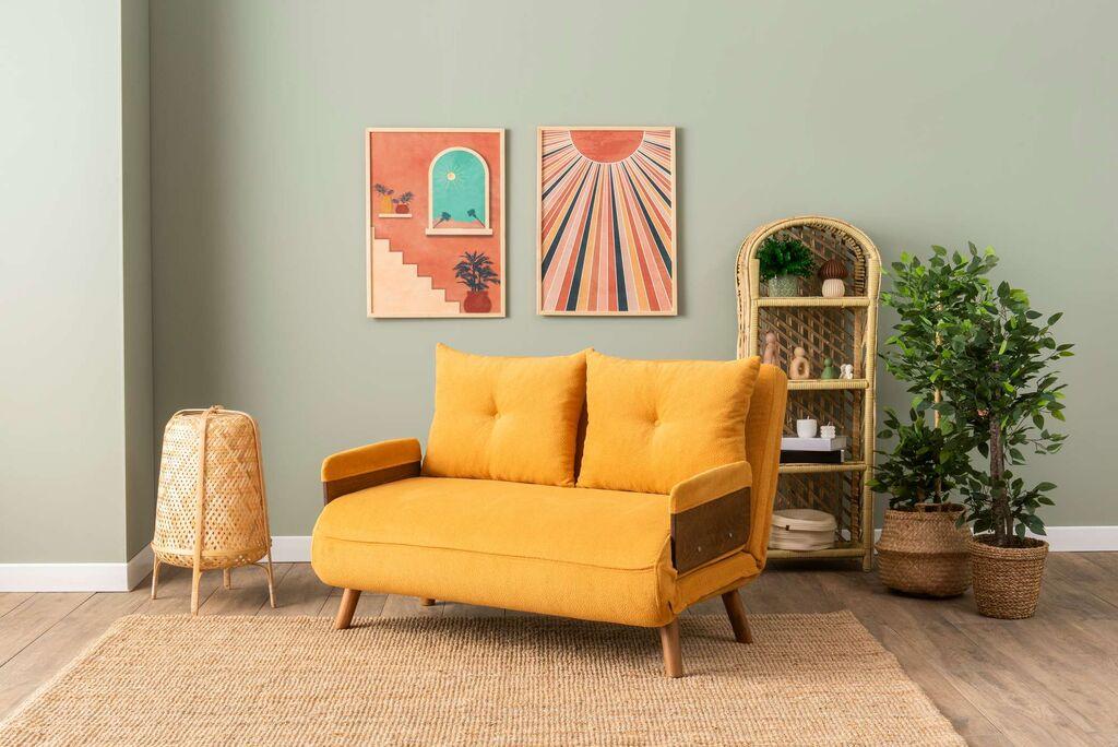Atelier del Sofa Dvosjed na razvlačenje Cosmo, 190x120x82cm, Narandžasta