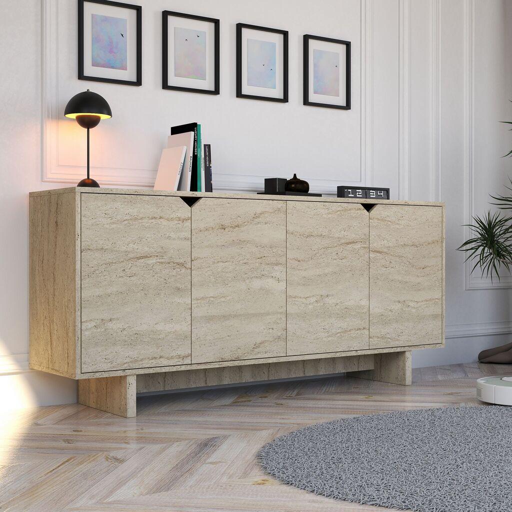 Hanah Home Turan komoda s ladicama, bež