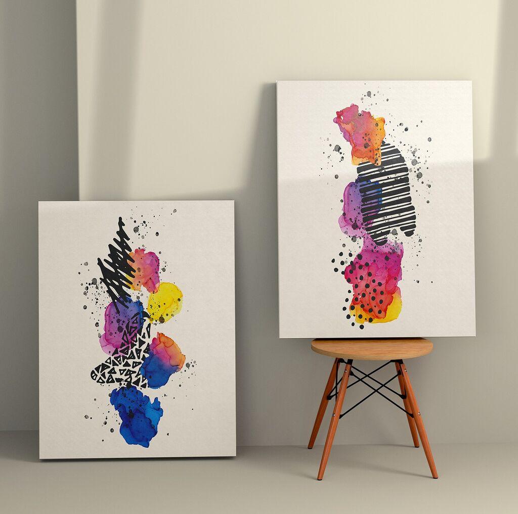 Wallity Zidna dekoracija 2KNV4265, 70 x 100cm, 2 komada