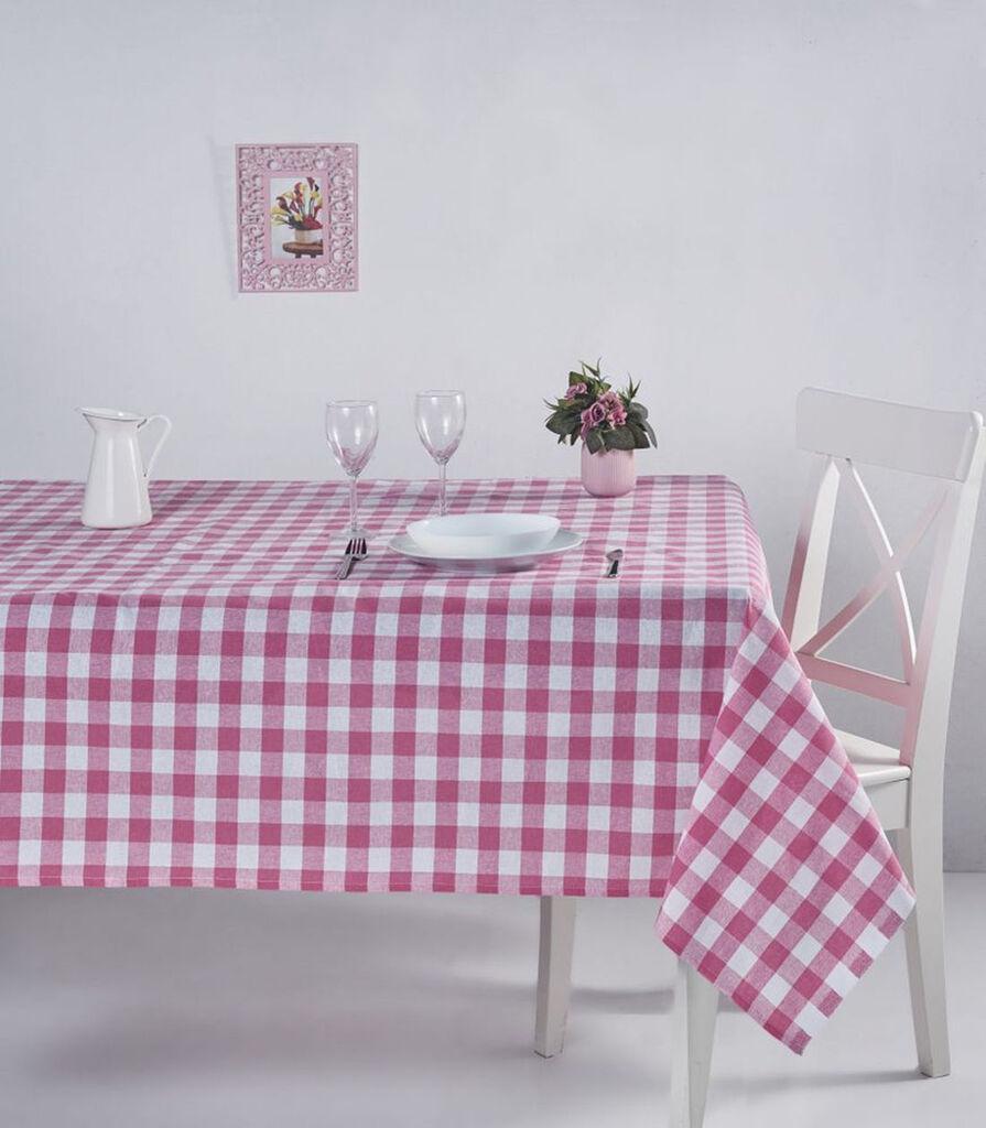 Hermia Stolnjak Kareli, 160x220cm, Roze-bijeli