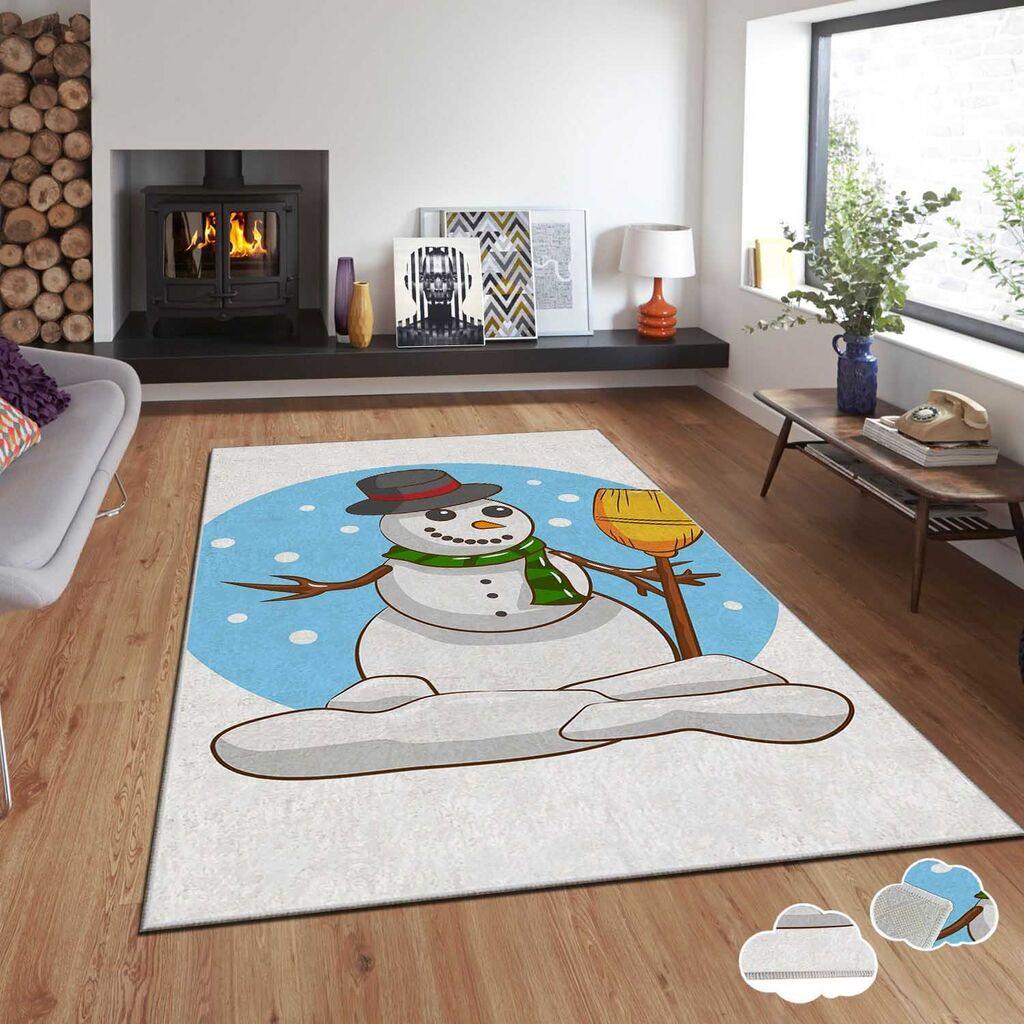 Conceptum Hypnose tepih s novogodišnjim motivima Asr-Crpt-73, Pravougaoni, 80 x 140 cm, Šareni