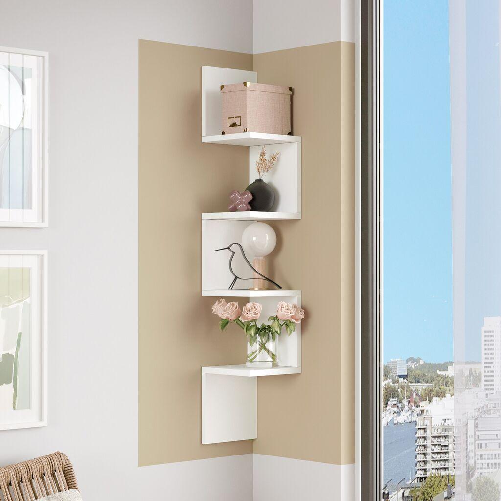 Hanah Home WL9 W Zidna polica, Bijela