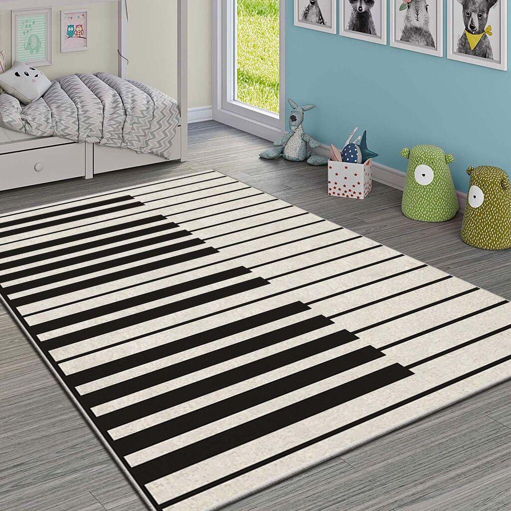 Conceptum Hypnose tepih Hmi Kdc-85, pravougaoni, 140 x 220 cm, crno-bijeli