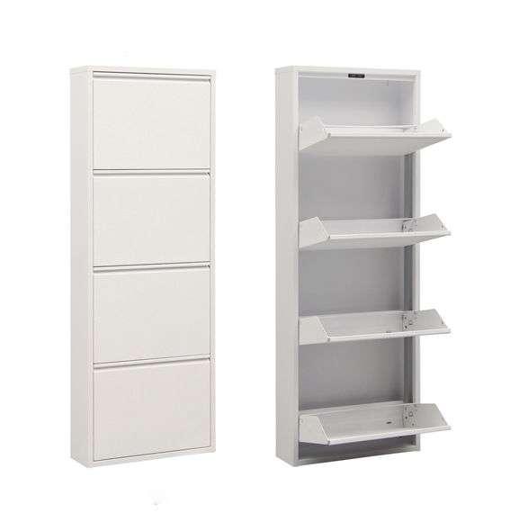 Hanah Home Stalak za cipele Marino 4, 50x137x15 cm, Bijela