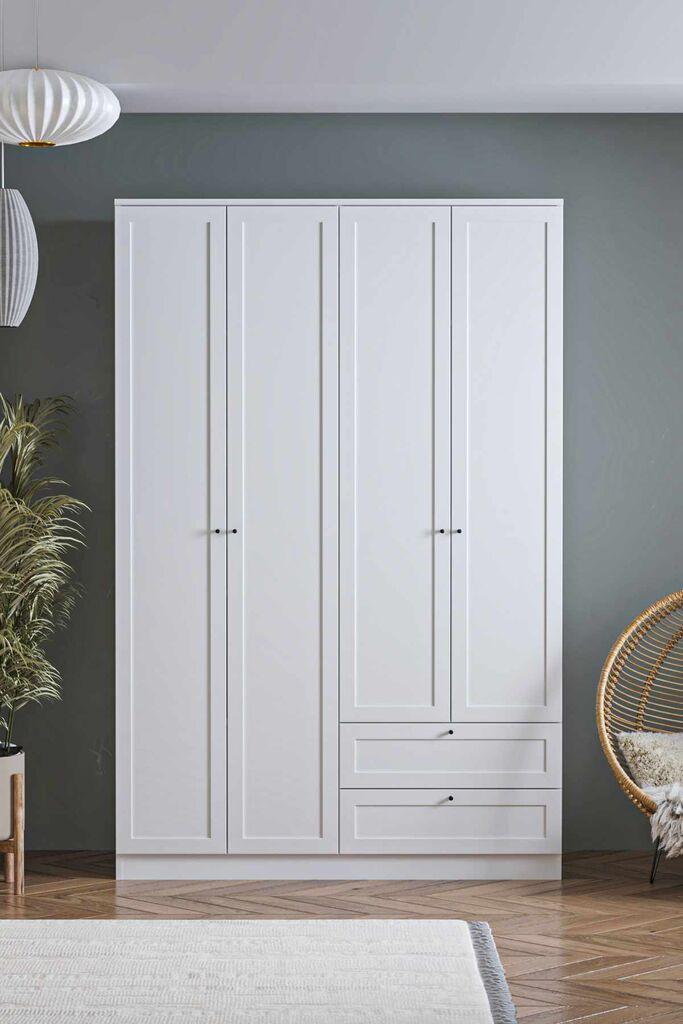 Hanah Home Ormar Terra 210, 137 x 210 x 52 cm, Bijeli