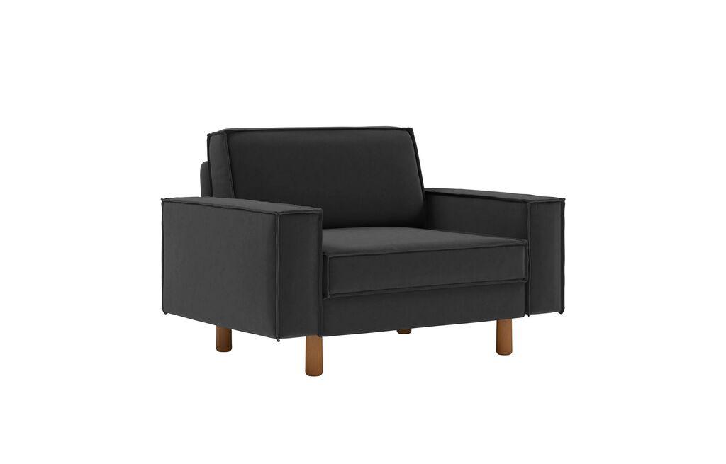 Atelier del Sofa Fotelja Sparrow Dvosjed, crna