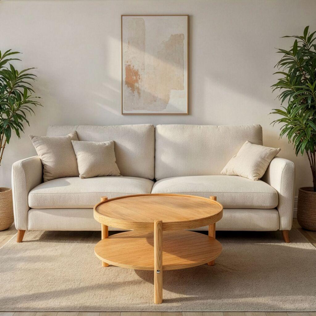 Hanah Home Club sto Monza, 80x48 cm, Smeđa