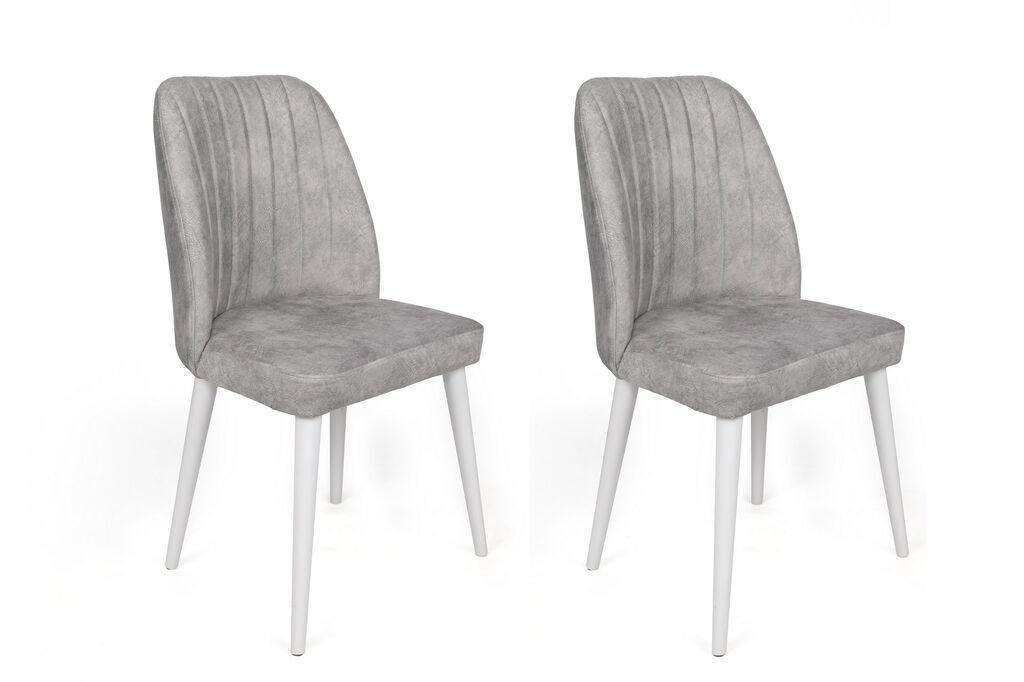 Hanah Home set stolica Alfa-498 V2, 62x75x51,5 cm, 2 dijela, siva