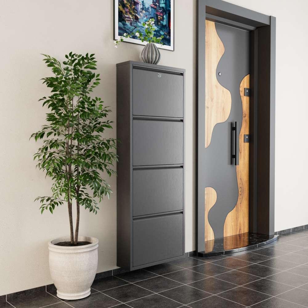 Hanah Home Stalak za cipele, 50x136x15 cm, antracit