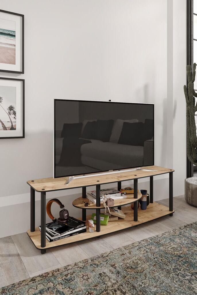 Hanah Kućna TV komoda Puno drvo, 120x35x38 cm, Hrast