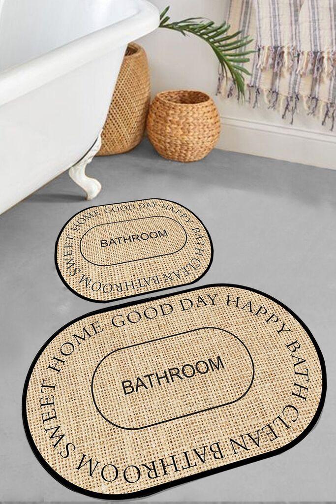 L'essentiel Maison Baindos set tepiha za kupatilo, 2 komada, krem
