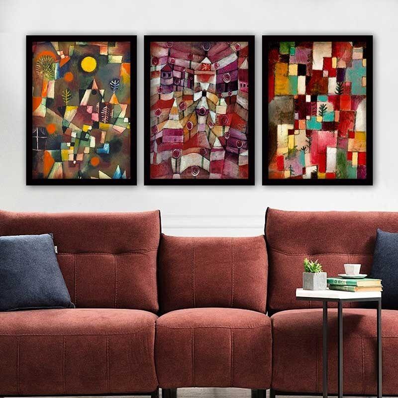 Wallity Set uramljenih slika 3SC_UN811500, 3 dijela